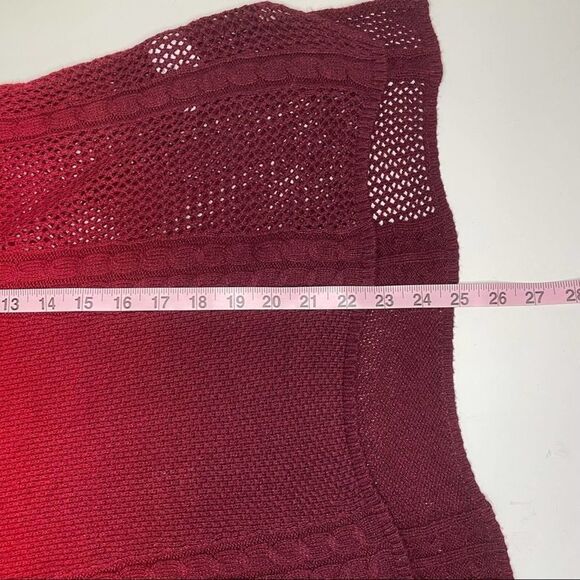 American Eagle Outfitters Red Ombré Sweater S - Picture 7 of 8
